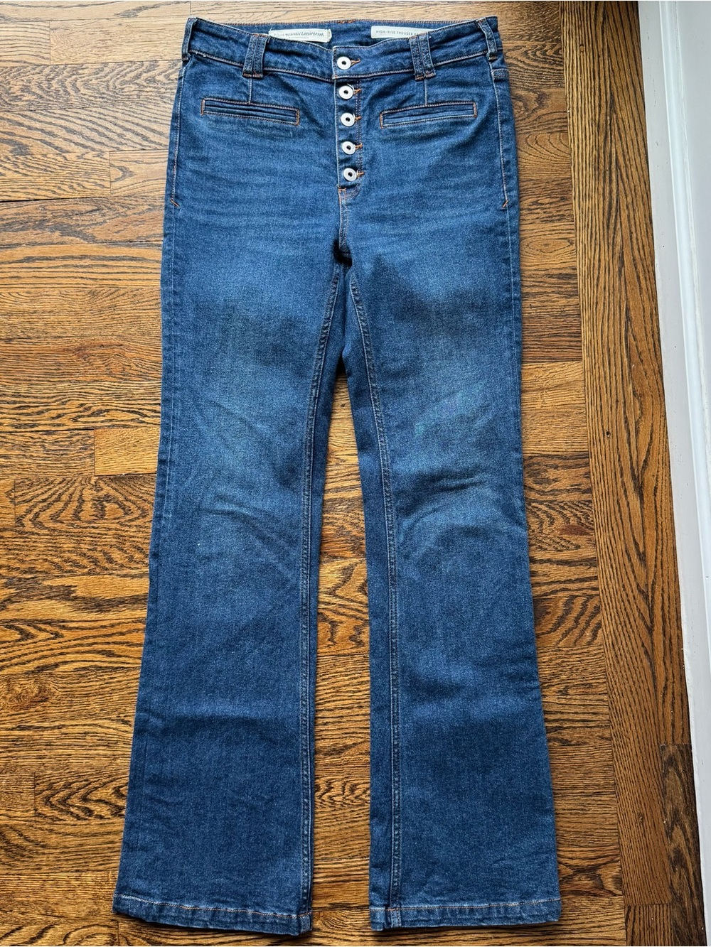Anthropologie Pilcro and the Letterpress High-Rise Trouser Bootcut Jeans 28